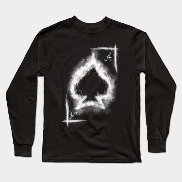 ace of spades Long Sleeve T-Shirt by NemfisArt